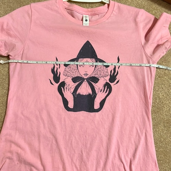 Witchy Pink and Black Shirt Goth Pastel Chic Cute - Picture 6 of 6